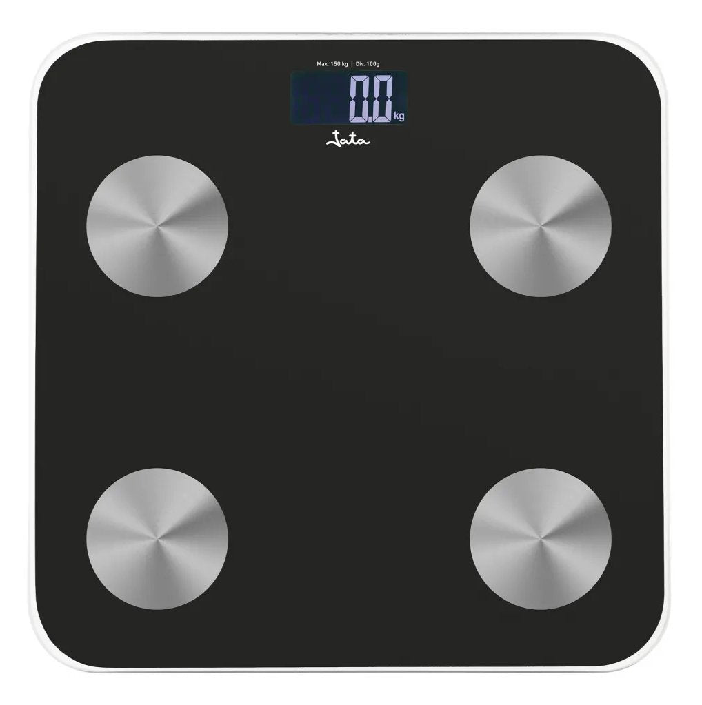 Jata Bathroom Smart Scale Digital Lcd Up To 15 Users Black Hbas1155