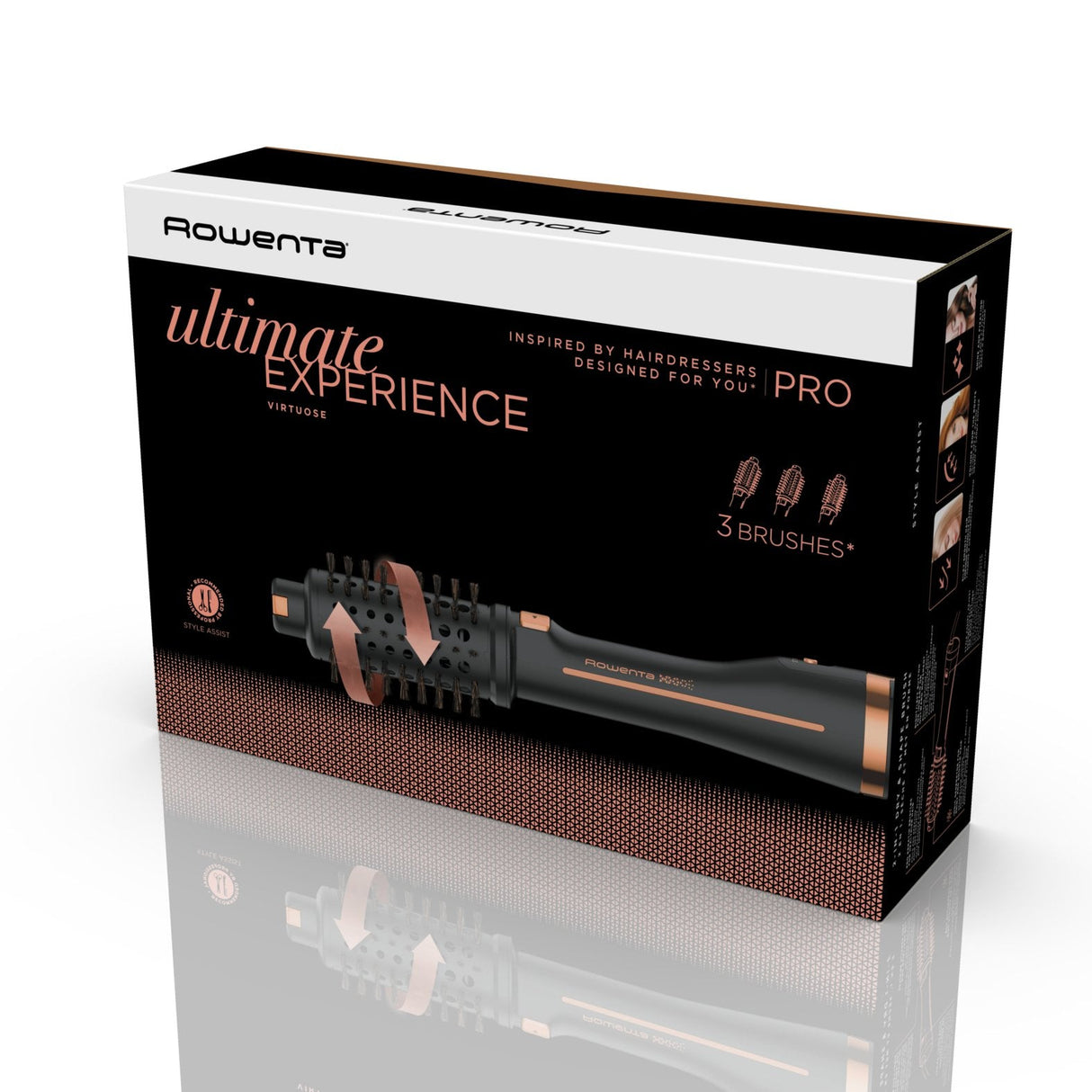 EAN 3121040084953 - Rowenta Ultimate Experience CF9625 Cepillo de aire caliente Caliente Negro, Bronce 750 W imagen 12