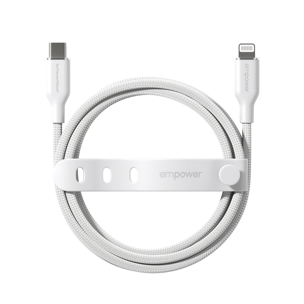 EAN 5715685027710 - PanzerGlass empower by ® Racing 60W USB-C to Lightning Cable | USB 2.0 | 1.2M | Silver White cable USB Bl imagen 4