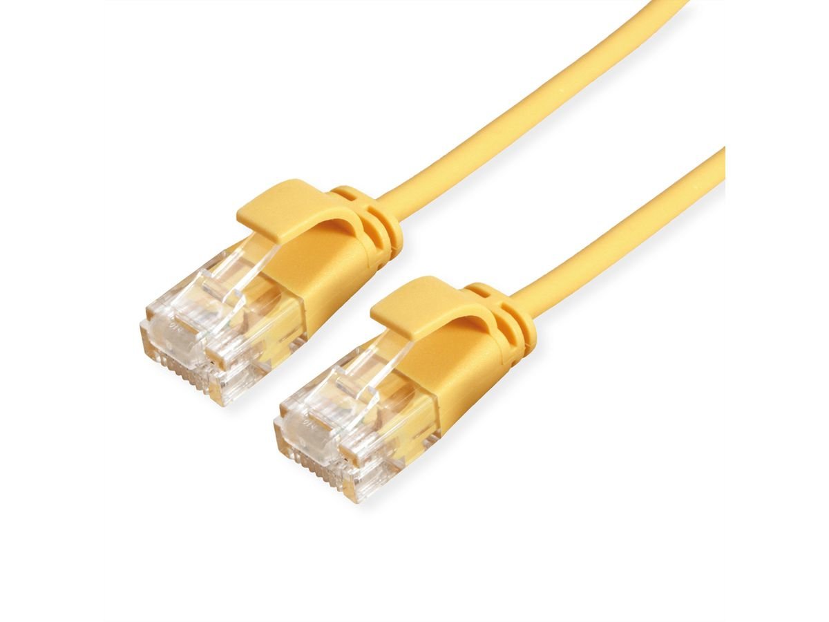 Roline Verde Utp Cable De Red Cat.6a (Class Ea), Lsoh, Slim, Gelb, 3 M
