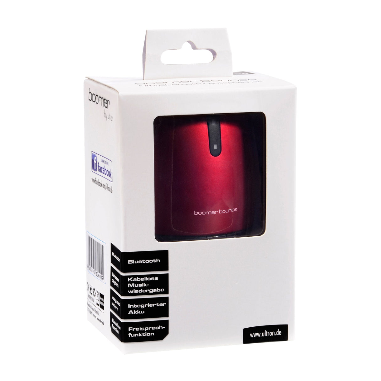 Altavoz Ultron Boomer Bounce Rojobluetooth