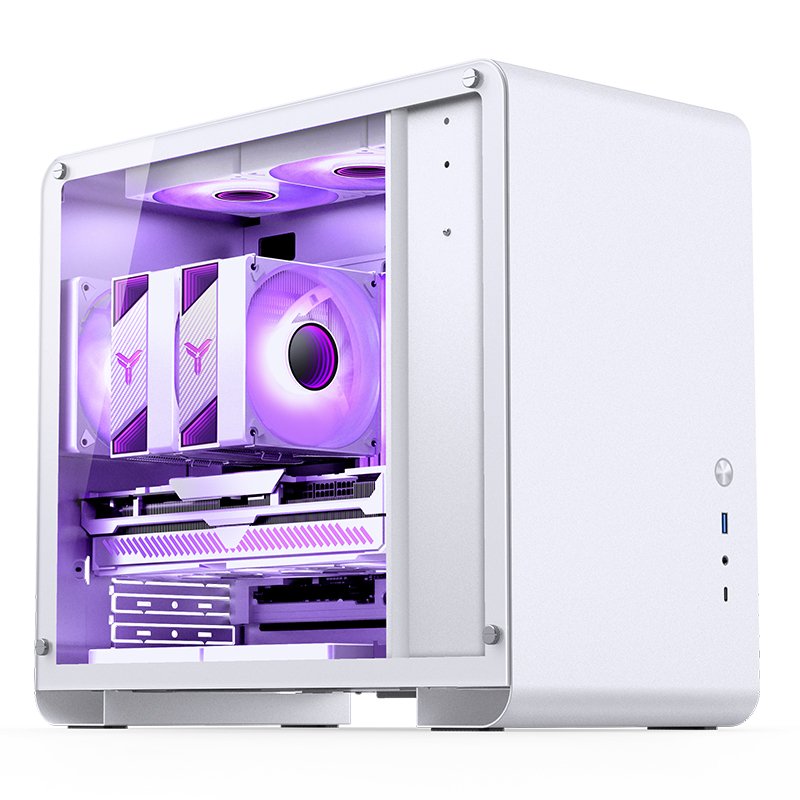 Jonsbo U4 Mini Micro-Atx-Carcasa, Tempered Glass - Blanco