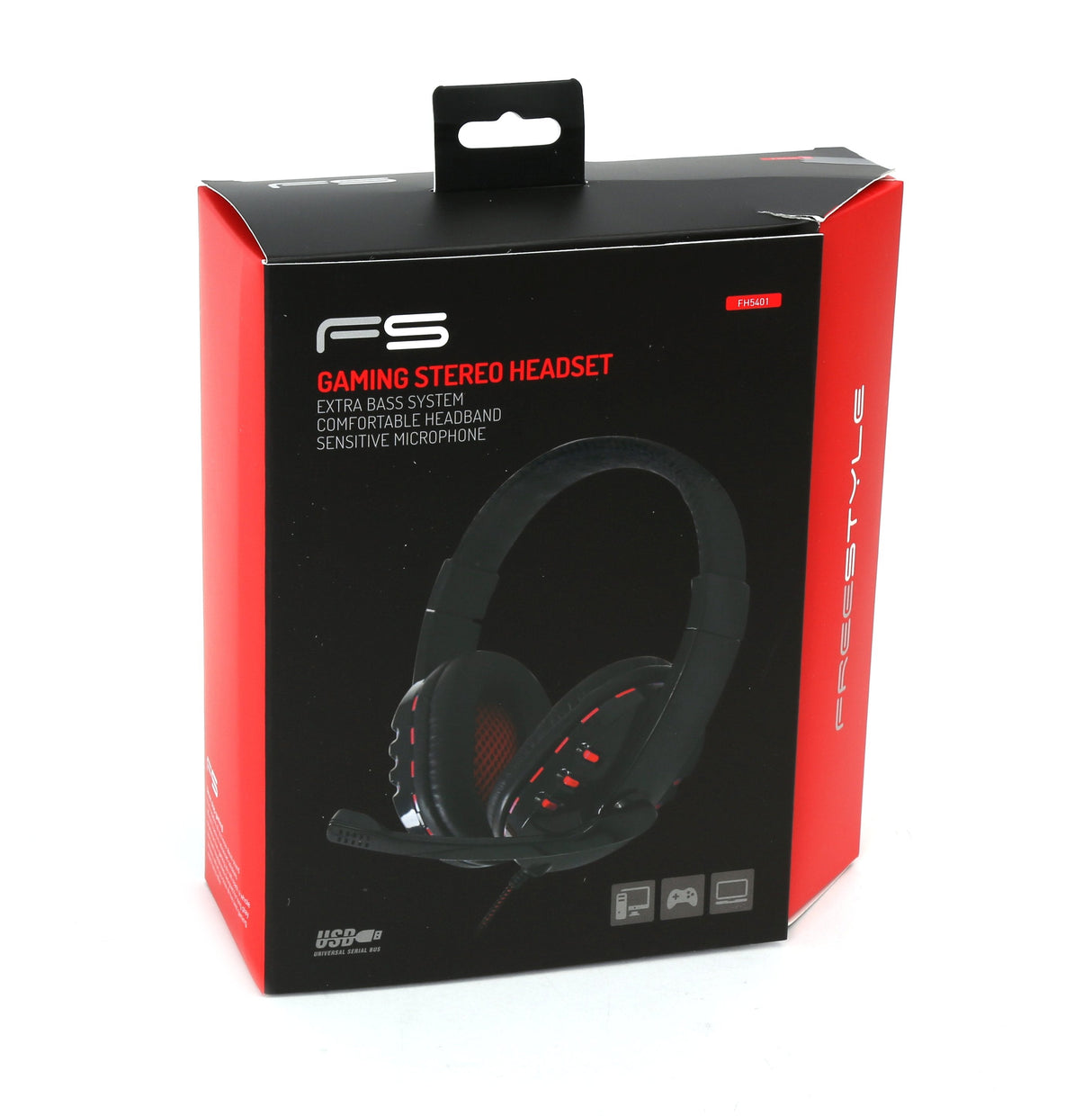 Omega Freestyle Casco + Mic Pc Gaming Usb Fh5401