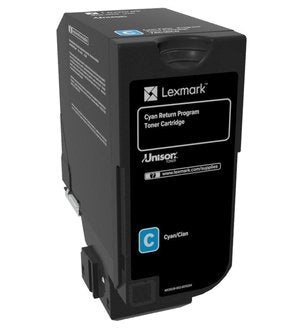 Lexmark Cx725 Cartucho De Tóner Cian Alto Rendimiento Retornable