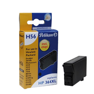 Cartucho Pelikan Hp H56 Cb321ee Hp364xl Negro Compatible Con 20ml