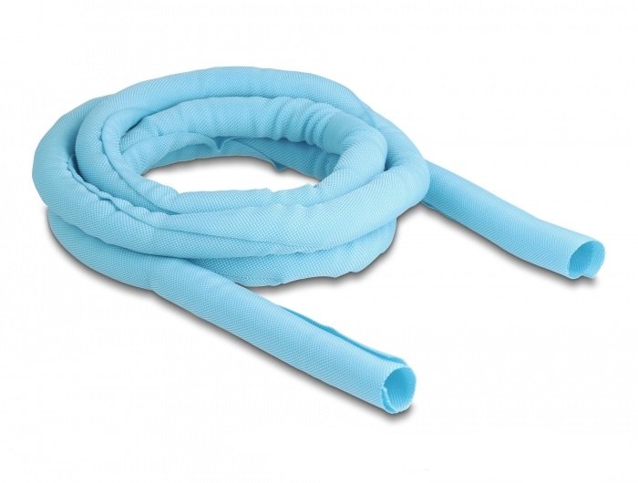 Delock Manguera De Tela Con Cierre Automático Resistente Al Calor 2 M X 19 Mm Azul