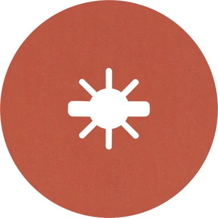 Bosch Professional X-Lock Expert R782 Prisma Disco Abrasivo De Fibra Cerámica, Ø 125 Mm, K120 5 Piezas, Diámetro 22,23 Mm 2608621811