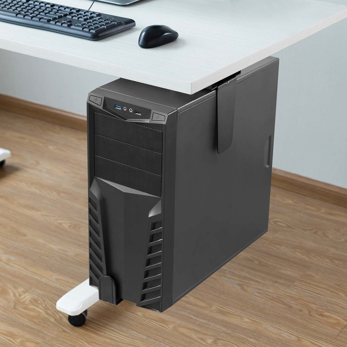 EAN 8436574709308 - AISENS MPC04-203 soporte de CPU Under desk / Wall-mounted CPU holder Negro imagen 4