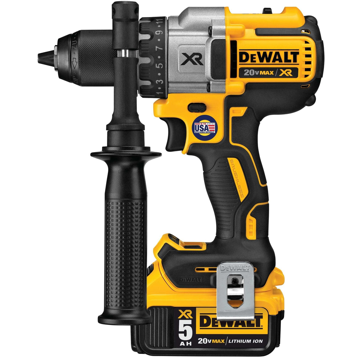Dewalt Taladro / Atornillador Li-Ion Baterias + Cargador 18v 5ah Dcd991p2-Qw