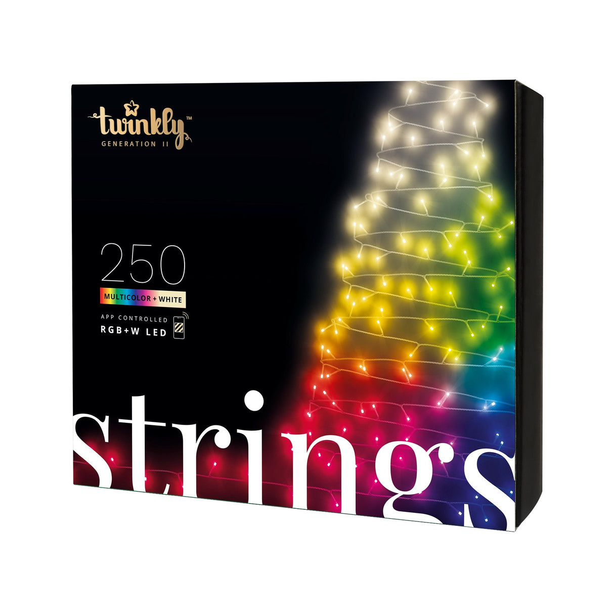 Luces Inteligentes Para Árboles De Navidad Twinkly 400 Rgb + W 32m