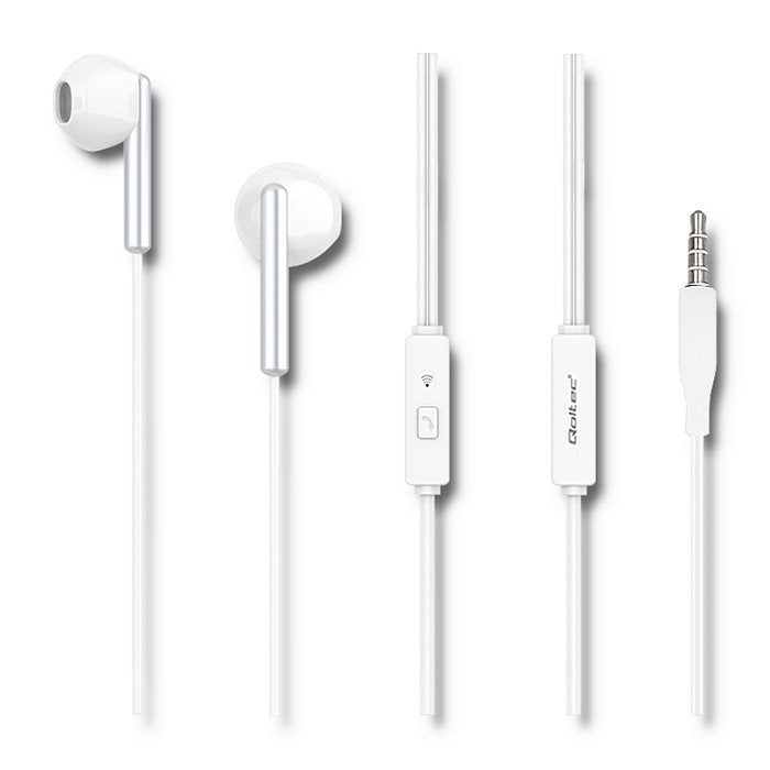 EAN 5901878508344 - Qoltec 50834 auricular y casco Auriculares Alámbrico Dentro de oído Blanco imagen 1