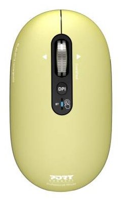 Port Designs Professional Bluetooth Mouse Built-In Usb-C Rechargeable Battery Up To 1 Month Autonomy Freewheel Technology