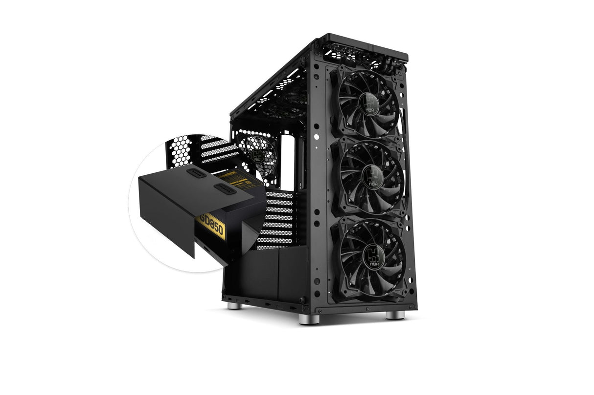 Caja Pc Nox Atx Hummer Tgx. Torre. Cristal Templado Usb 3.0 Con Ventiladores