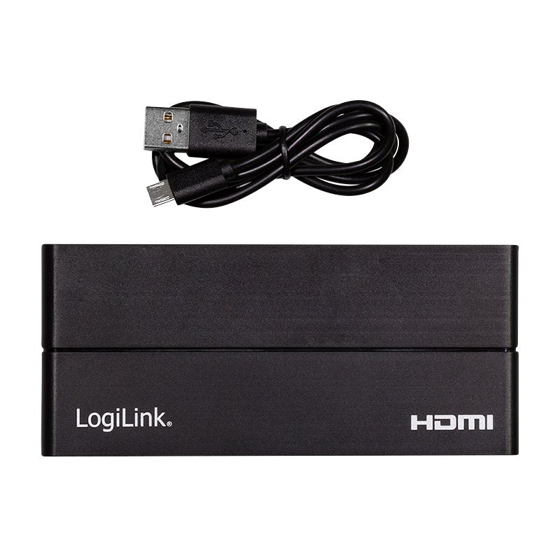 Divisor Hdmi Logilink 1x4 Puerto, 4k / 60hz, Downscaler, Negro.
