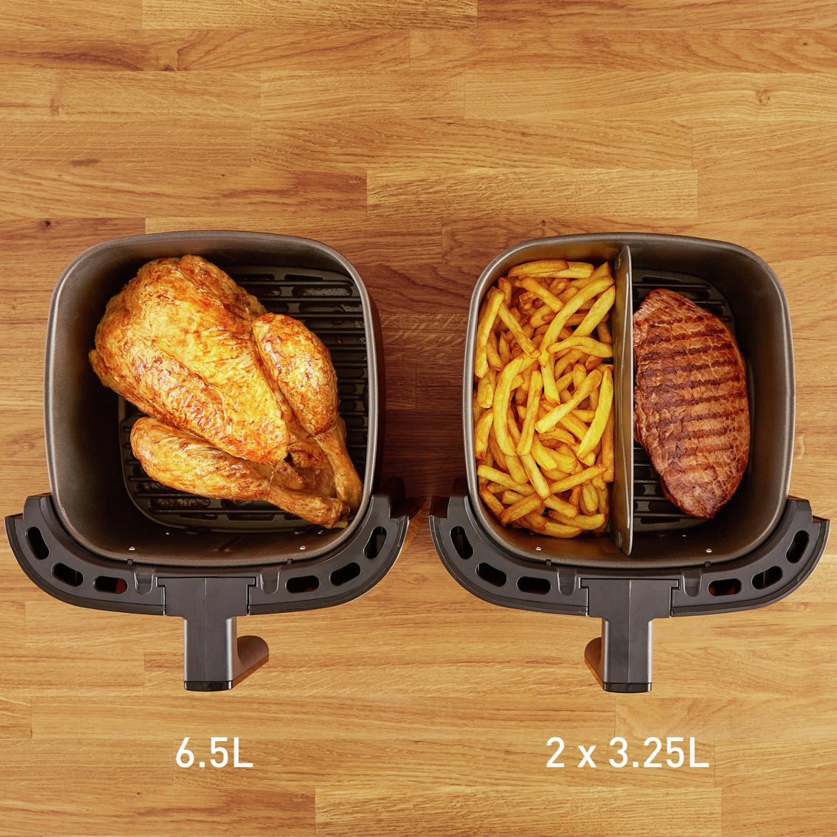 EAN 3045387248253 - Tefal Easy Fry & Grill EY801D 6,5 L Independiente 1650 W Freidora de aire caliente Acero inoxidable imagen 3