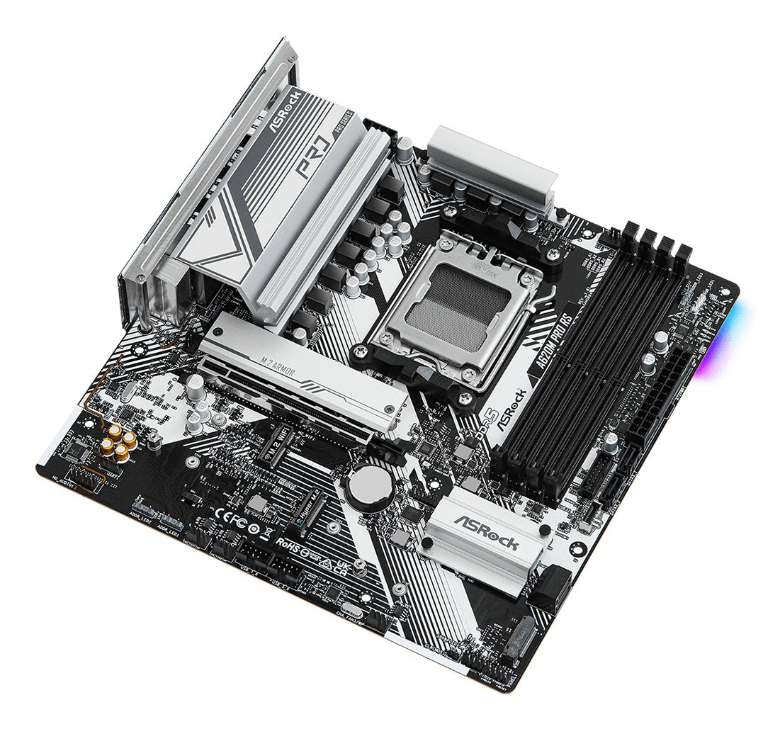 Asrock A620m Pro Rs Am5 Matx Hdmi Dp Ddr5 Retail