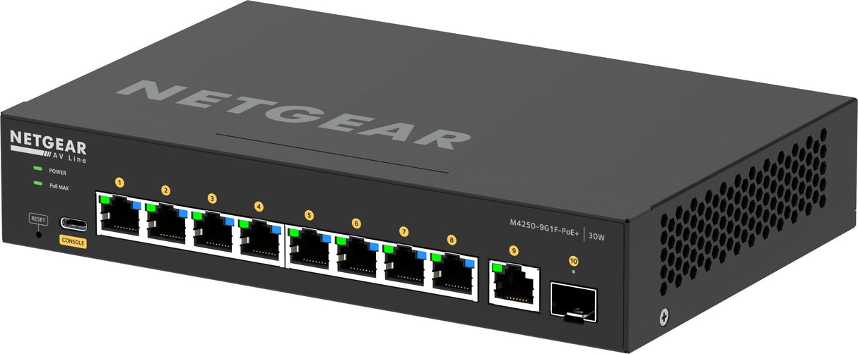 Netgear Gsm4210pd-100eus Switch Gestionado L2/L3 Gigabit Ethernet (10/100/1000) Energía Sobre Ethernet (Poe) Negro