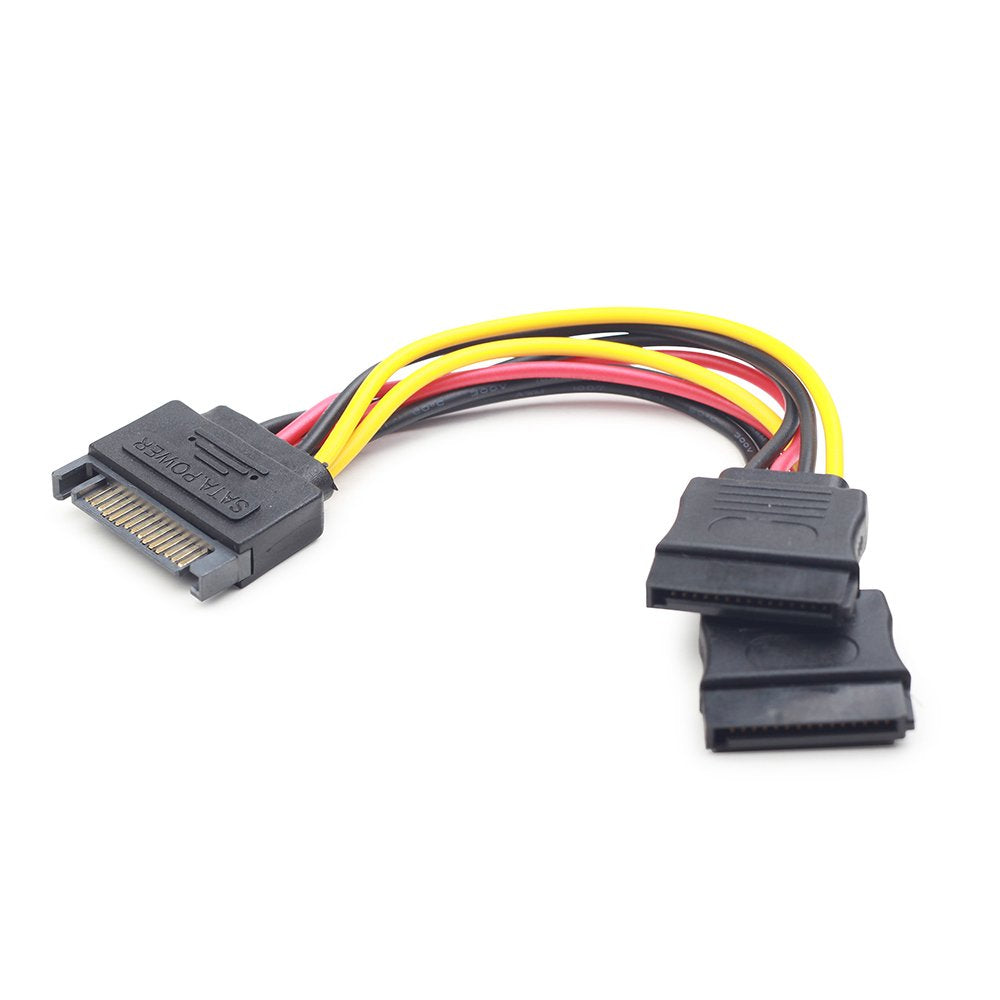 Gembird Cable Bifurcador Sata A Doble Sata M/H 0.15m Negro Cc-Satam2f-01