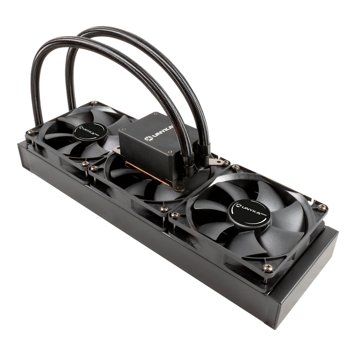 Refrigeracion Liquida Cpu Unykach Aquasphere Pro 360 Trx4 - 3 Ventiladores De 120mm Y 2000rpm - Diseã±Ada Para