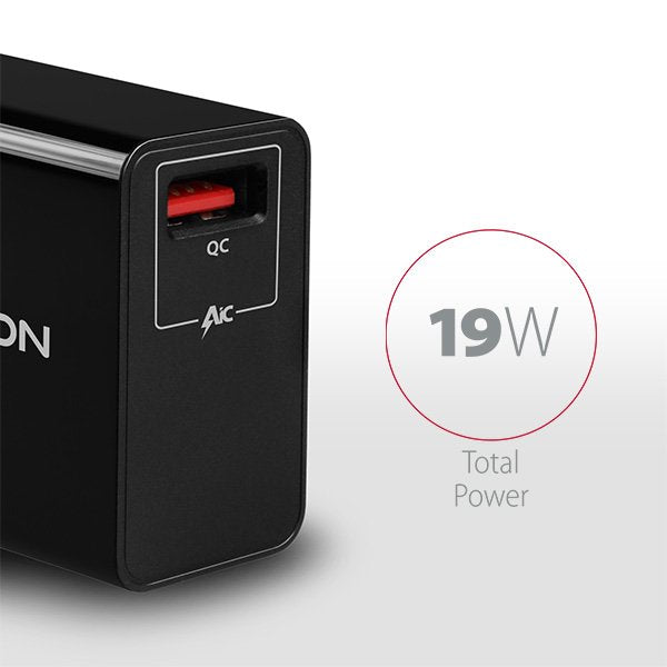 Axagon Wall Charger 1x Qc3/Afc/Fcp/Smart. 19w