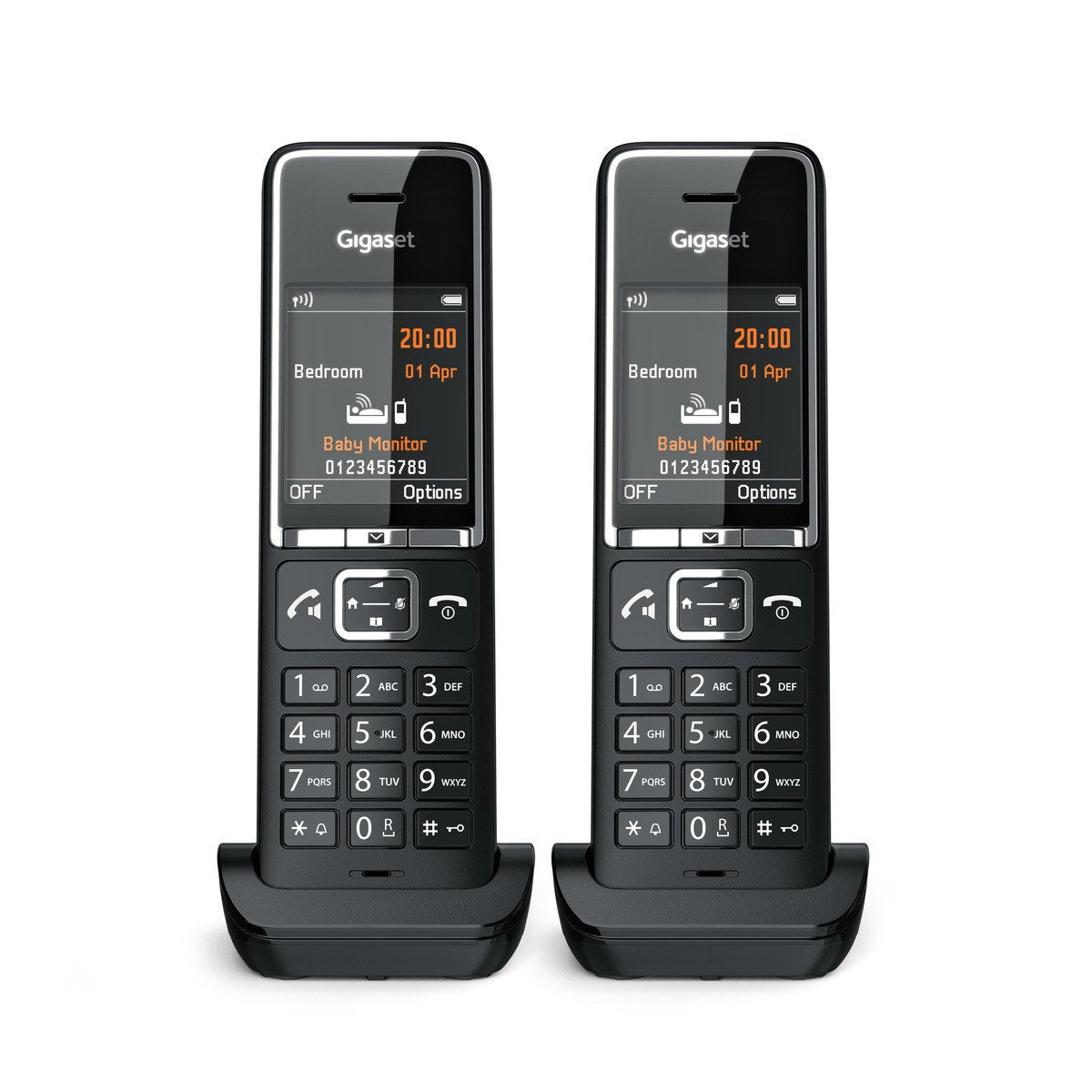 Telefono Gigaset Comfort 550hx Duo Black/Chrome