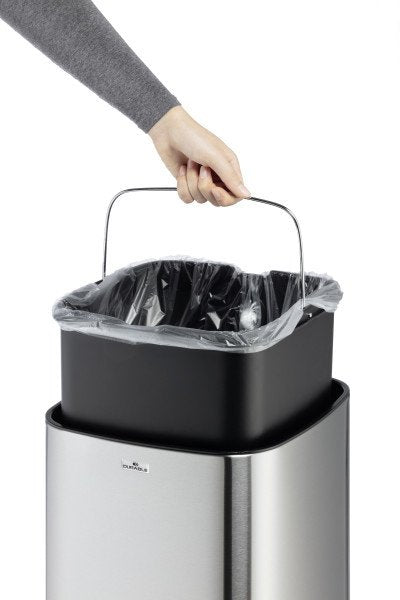 Durable Sensor Abfalleimer No Touch 35l Metallic Plateado