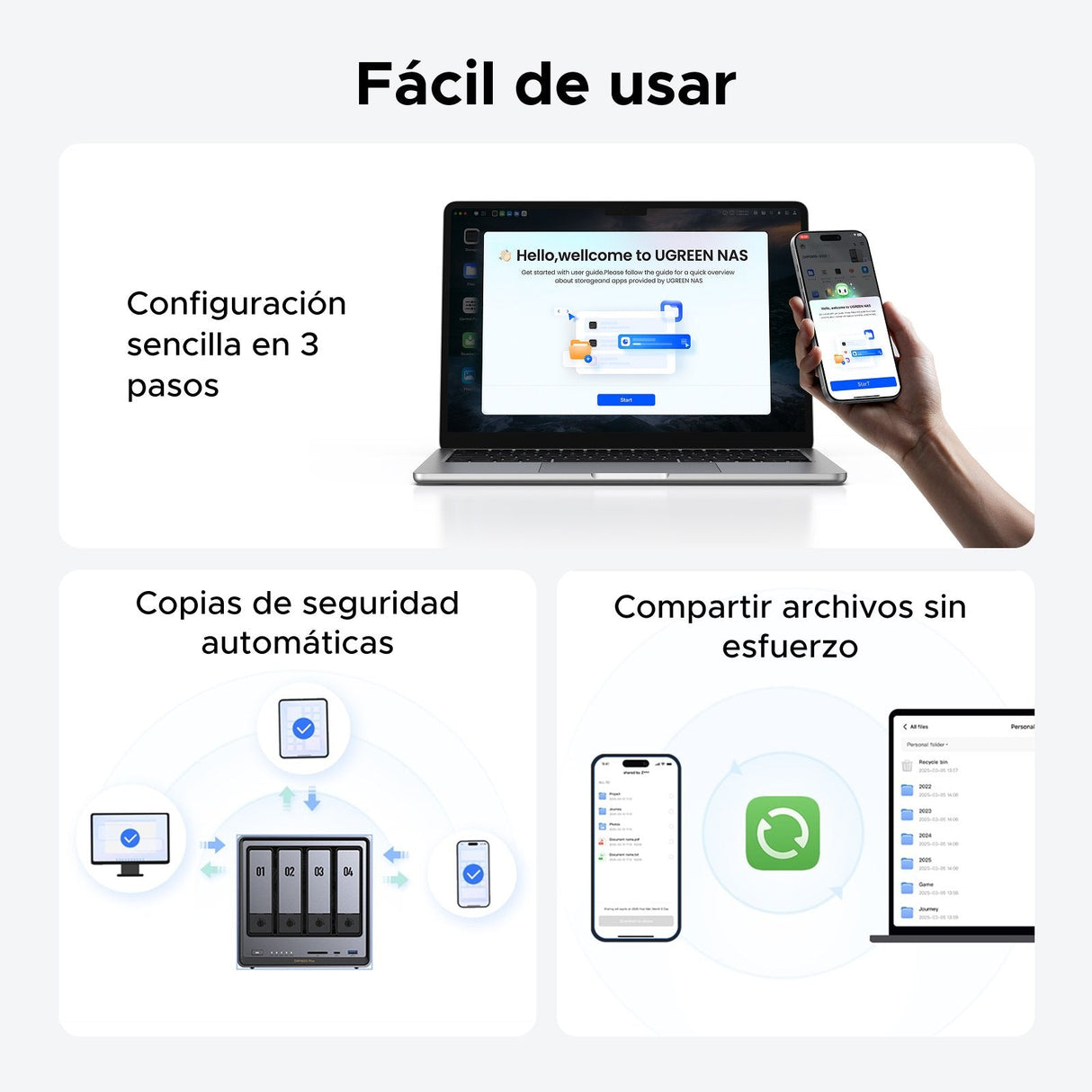 EAN 6941876232611 - Ugreen NASync DXP4800 Plus NAS Escritorio Intel® Pentium® Gold 8505 8 GB DDR5 0 TB UGOS PRO imagen 9