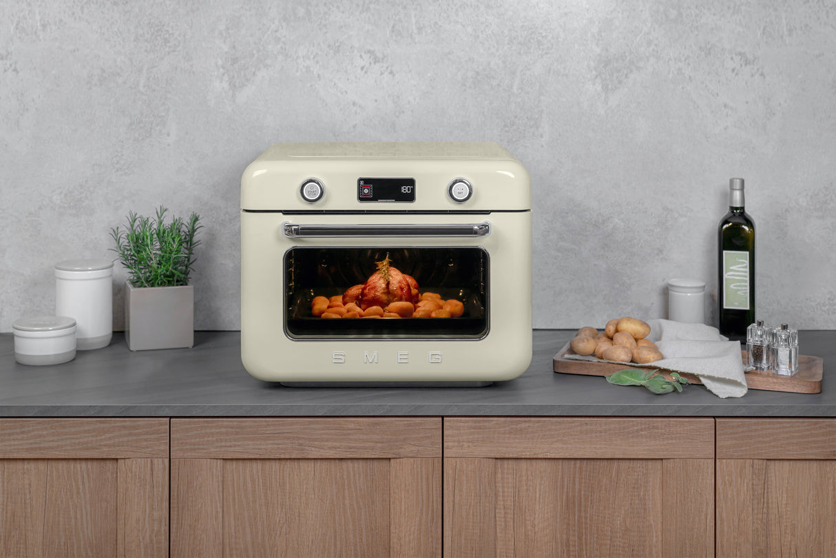 EAN 8017709329570 - Smeg COF01CREU horno de vapor Crema de color Botones, Giratorio imagen 16