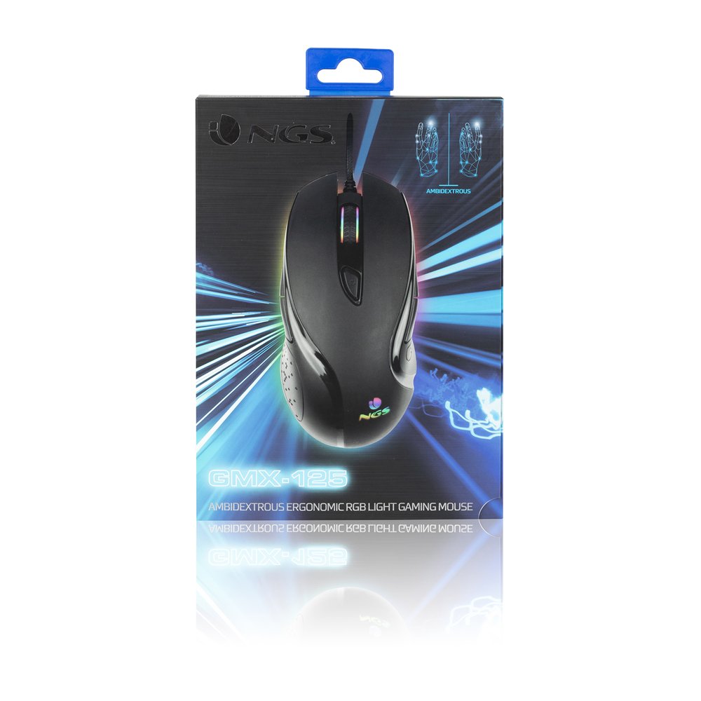 EAN 8435430618020 - NGS GMX-125 ratón Juego Ambidextro USB tipo A Óptico 7200 DPI imagen 4
