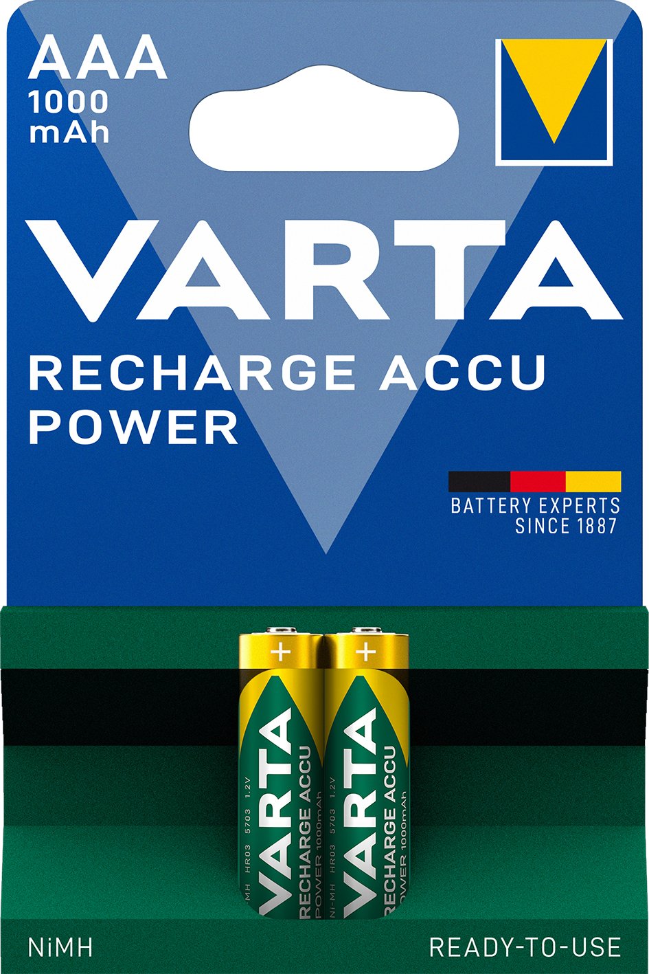 Varta Pila Recargable Power Aaa Hr03 1000mah 2st.