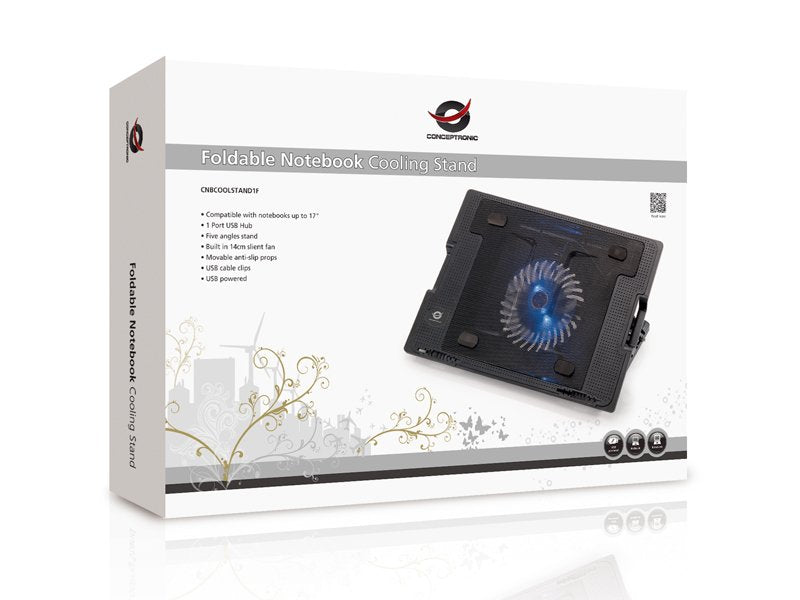 EAN 4015867190739 - Conceptronic CNBCOOLSTAND1F almohadilla fría 43,2 cm (17") Negro imagen 5