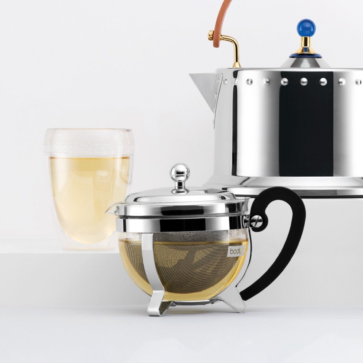 Bodum Teebereiter Chambord 0,5 Liter, Mit Filter, Edelstahl