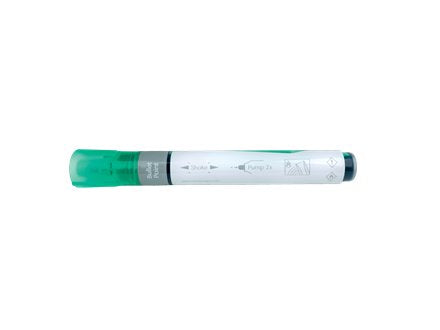 Nobo Caja De 10 Rotuladores Para Pizarra Blanca - Punta Redonda 3mm - Tinta Liquida - Nivel De Tinta - Color Verde