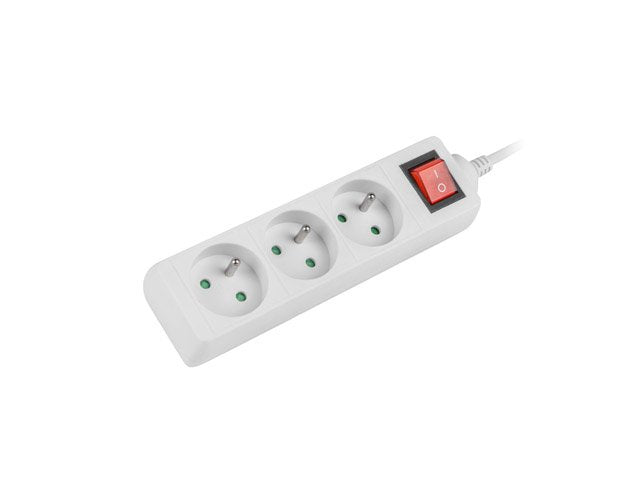 EAN 5901969415490 - Lanberg PS1-03E-0300-W base múltiple 3 m 3 salidas AC Interior Blanco imagen 2
