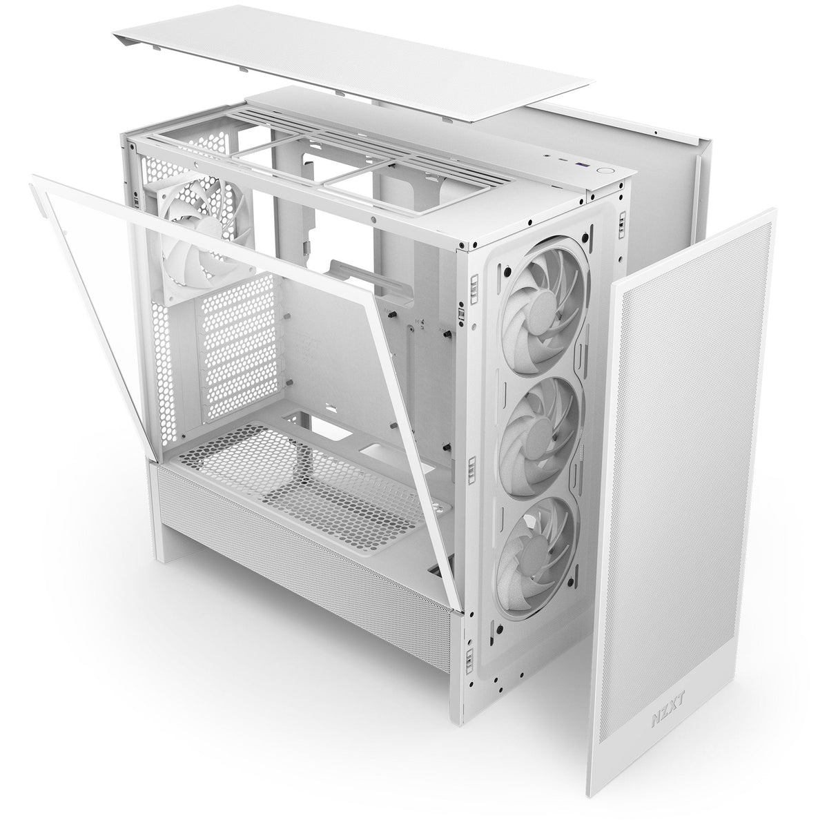 EAN 5056547205861 - NZXT H5 Flow RGB Midi Tower Blanco imagen 5
