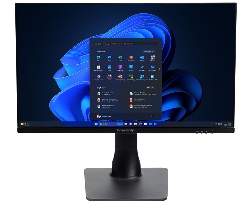 Bluechip Businessline Aio23500 Intel® Core I5 Procesador 14400 / Hasta 4.70 Ghz, Windows 11 Pro, 23,8\" Led Ips, 16 Gb Ddr5, 500 Gb Nvme Ssd, Intel® Wi-Fi 6, Bluetooth 5.2, Rj45 (1 Gb/S), Intel® Uhd Gráfica, Built-To-Order