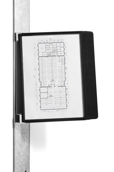 Durable Sichttafelwandhaltervariomagnetwall 10 Sichtt. Negro