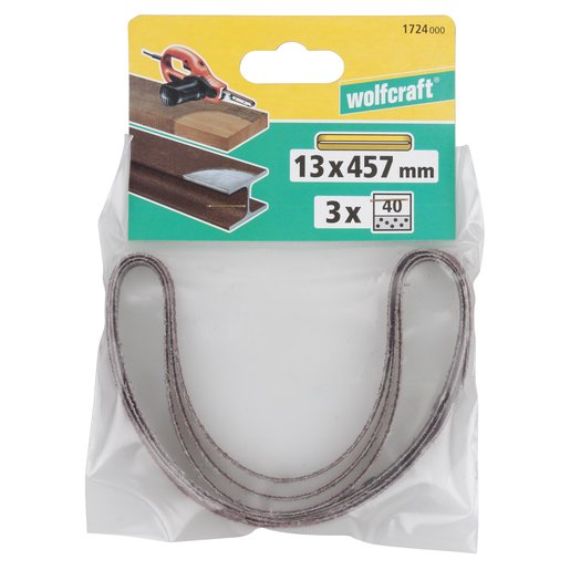 Lija De Banda 13x457mm Grano 40 1724000. Wolfcraft