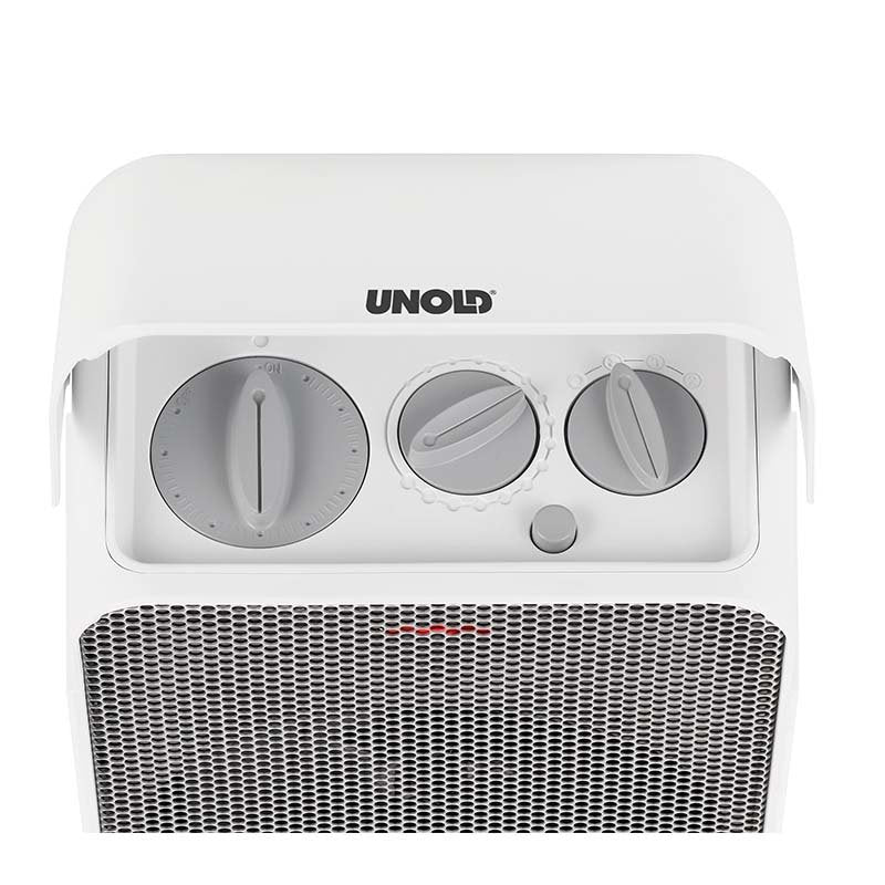 EAN 4011689864506 - Unold 86450 calefactor eléctrico Interior Gris, Blanco 2000 W Ventilador eléctrico imagen 3