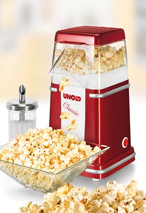 EAN 4011689485251 - Unold Classic palomitas de maiz poppers Rojo, Plata, Blanco 900 W imagen 7