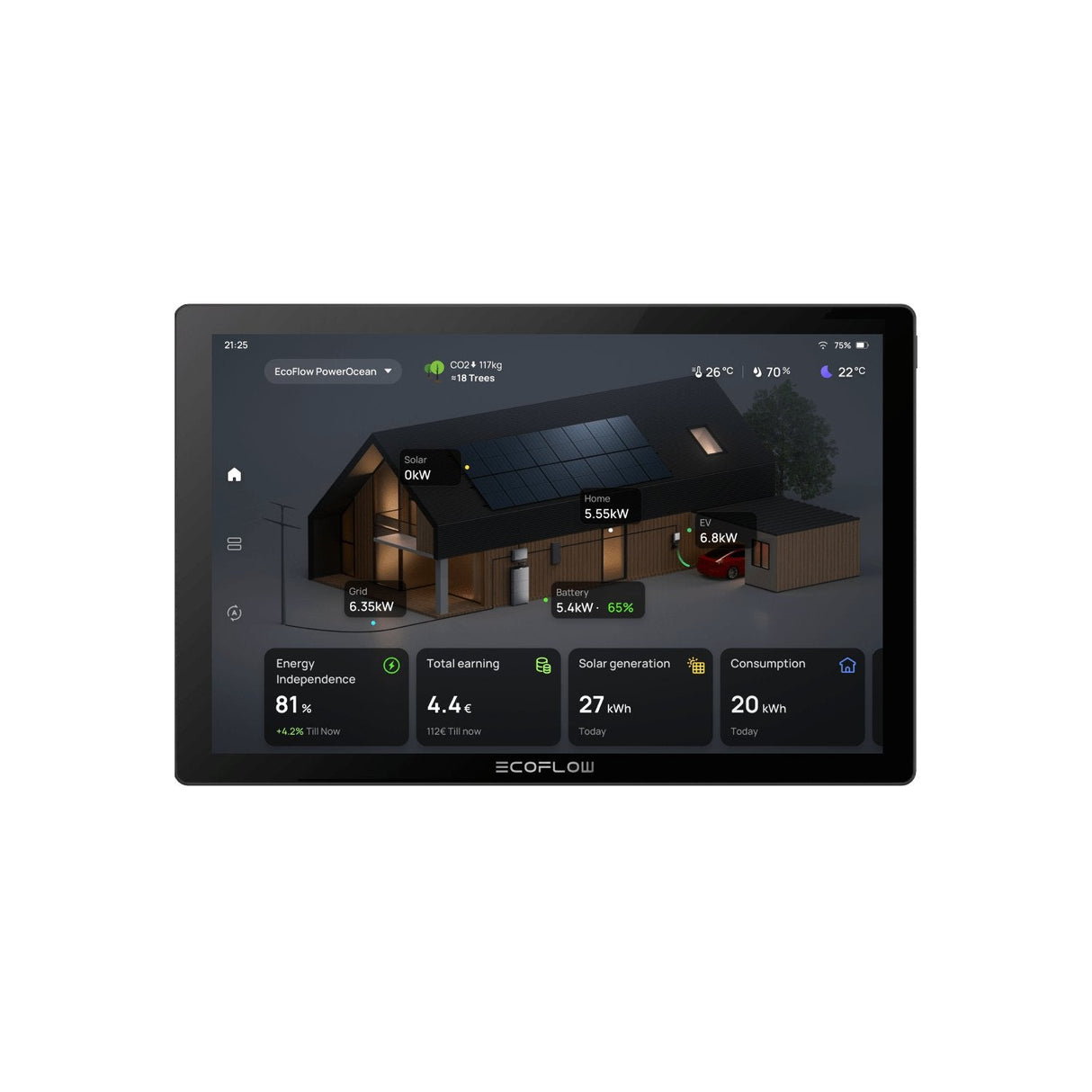 EAN 4895251608756 - EcoFlow PowerInsight Inalámbrico Negro imagen 1