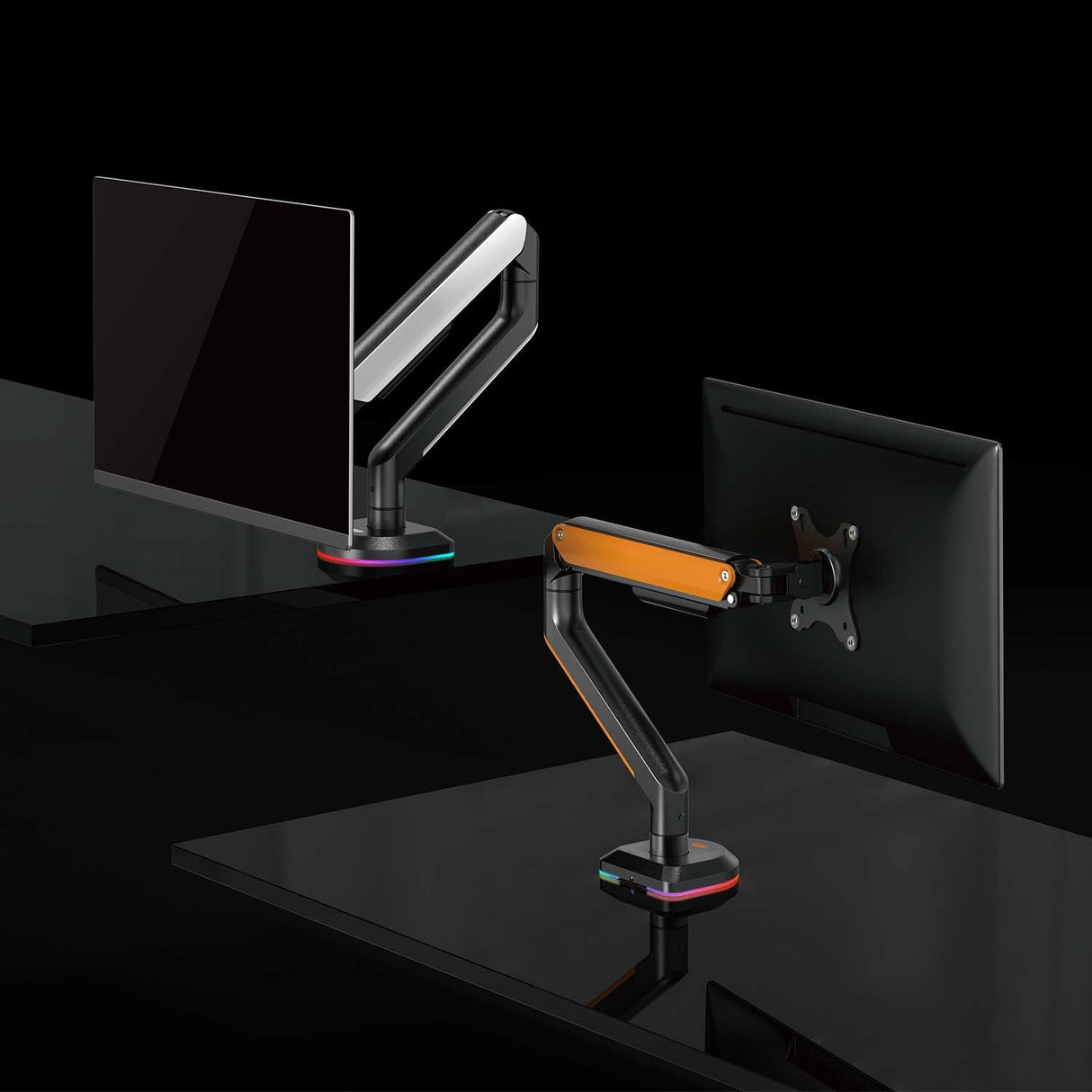 EAN 8435739901090 - AISENS DT32TSR-249 soporte para monitor Escritorio Negro, Naranja imagen 4