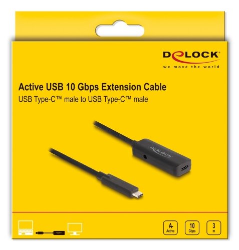 EAN 4043619800278 - DeLOCK 80027 cable USB USB 3.2 Gen 2 (3.1 Gen 2) 3 m USB C 10 Gbit/s Negro imagen 2