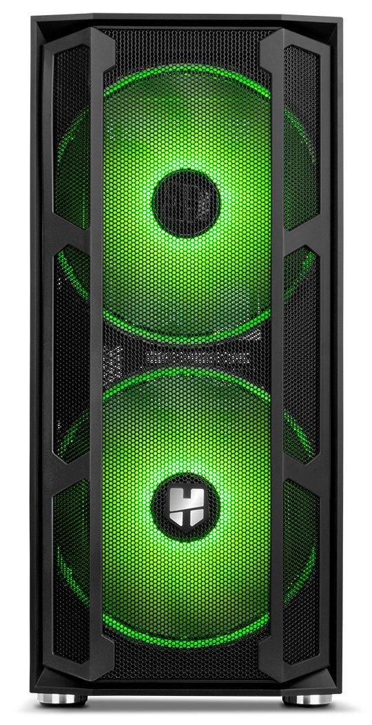 Caja Pc Nox Torre Atx Hummer Nova Argb 2xven 200mm Argb/Control Led/Lateralcristaltemplad Nxhummernova