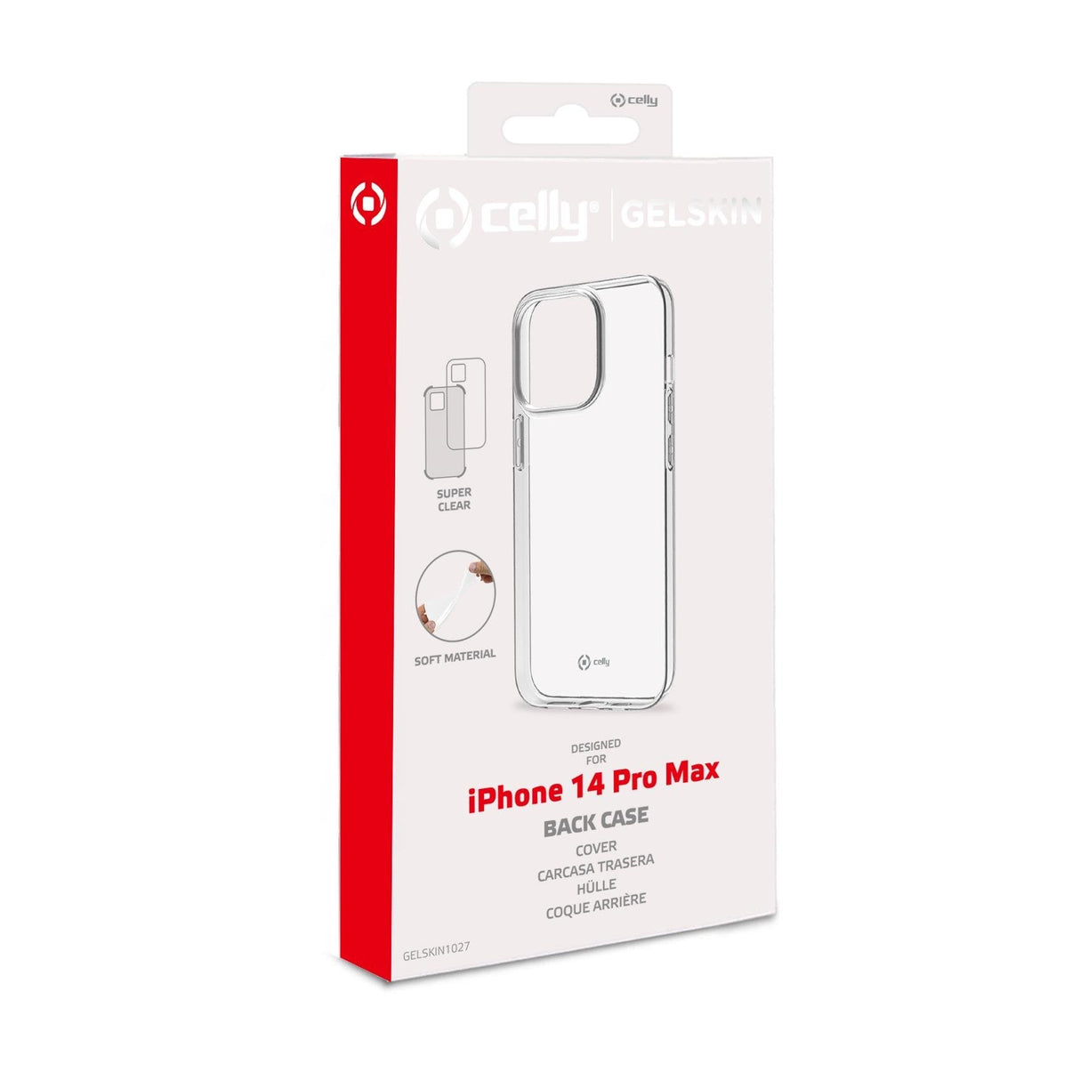 Celly Gelskin Funda Para Iphone 14 Pro Max 17 Cm (6.7") Transparente