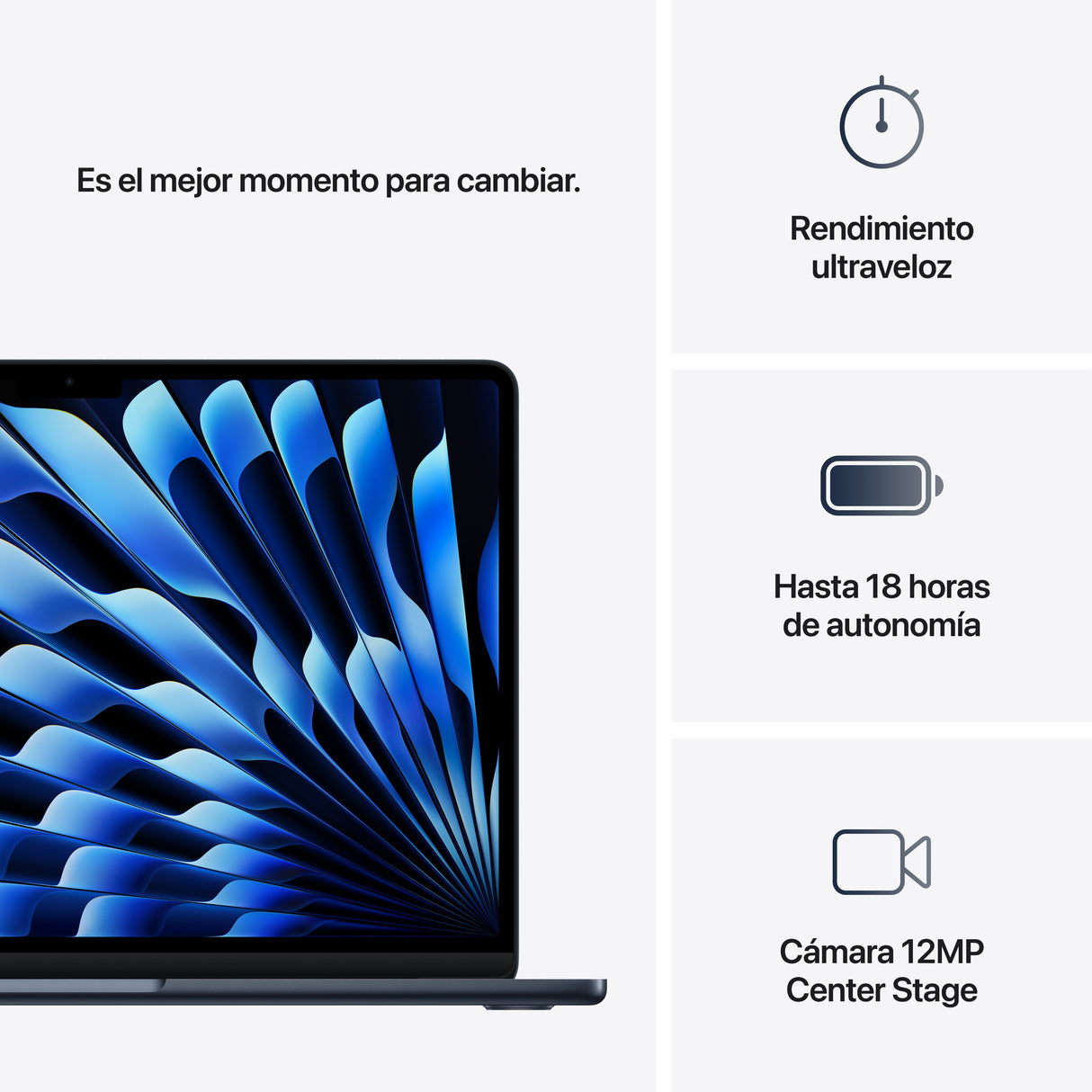 EAN 0195949889943 - Apple MacBook Air Apple M M4 Portátil 34,5 cm (13.6") 24 GB 512 GB SSD Wi-Fi 6E (802.11ax) macOS Sequoia imagen 10