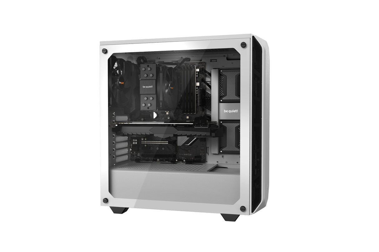 Caja Pc Be Quiet! Pure Base 500 Window White Insonorizada Incluye 2 Vent. 140mm