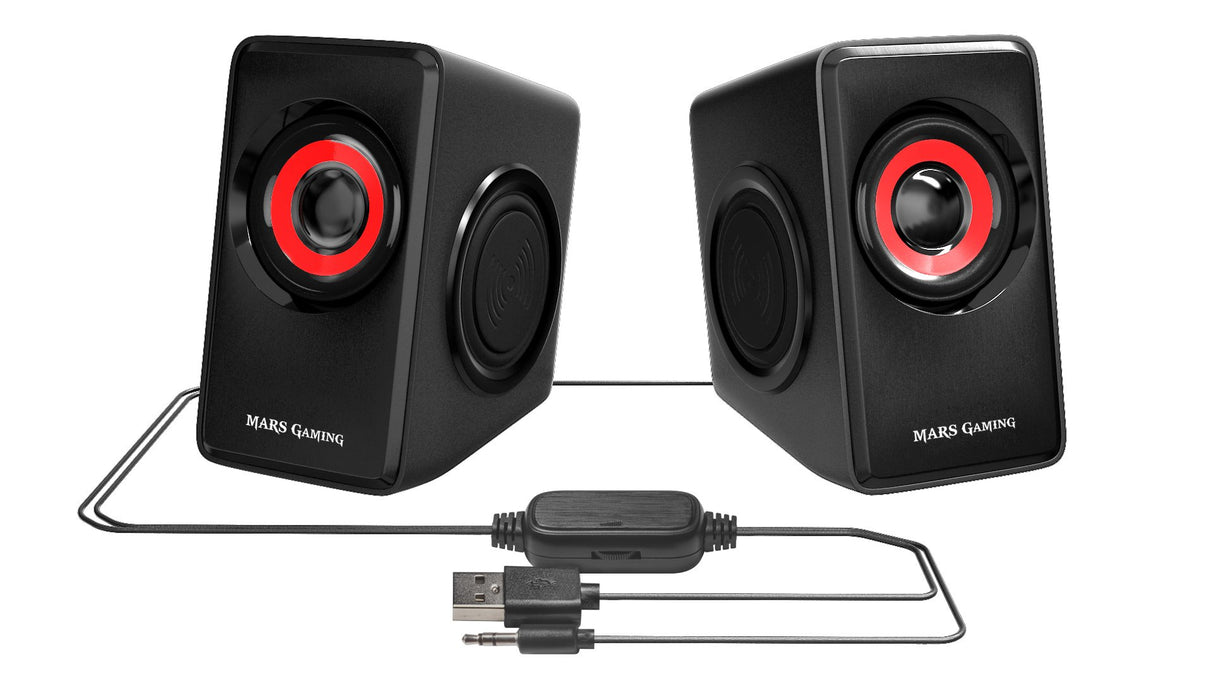 EAN 4713105963144 - Mars Gaming MS1 altavoz Negro, Rojo Alámbrico imagen 4