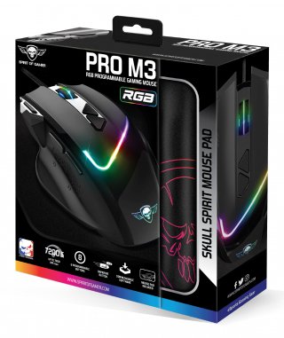 Ratón Gaming Spirit Of Gamer Pro-M3 Rgb Hasta 7200 Dpi