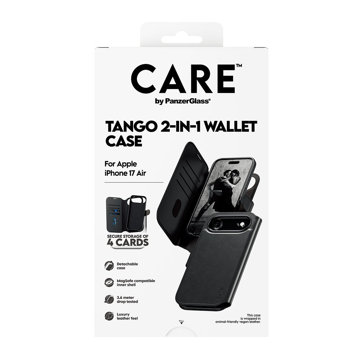 Panzerglass Care Feature Case Tango 2-In-1 Wallet W. Magsafe Iphone 17 Air